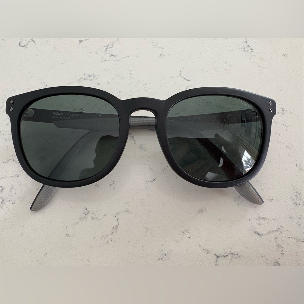 Nikon Sunglasses - NC1014S - Matte Black Frame and Green Polarized Lens